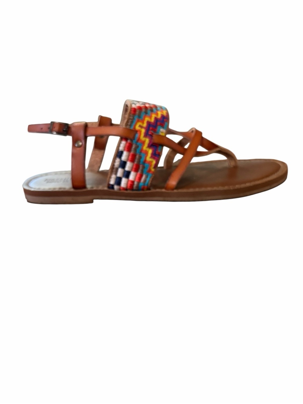 Mossimo Aztec Embroidered Colorful Slingback Summer Sandal